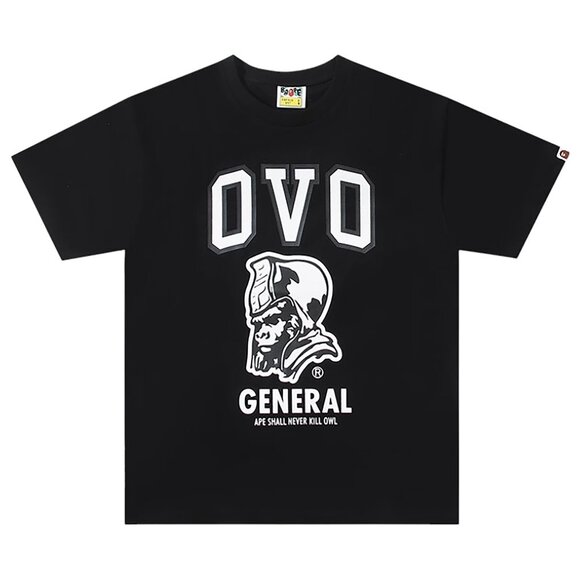 BAPE x OVO General T-shirt BlackA Bathing Ape
